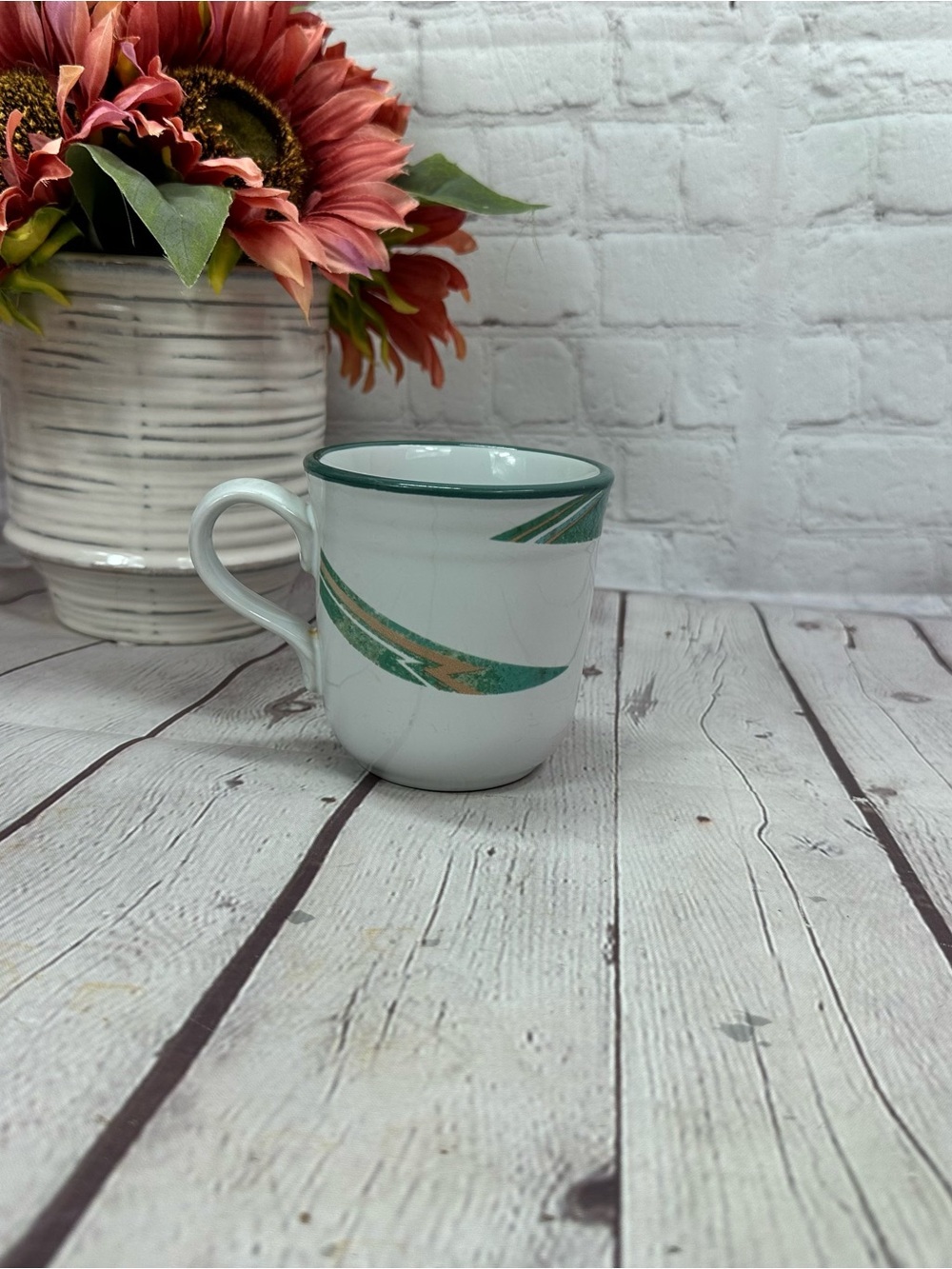 vtg 90s New West Noritake 8696 Mug southwestern santa fe stoneware japan retro